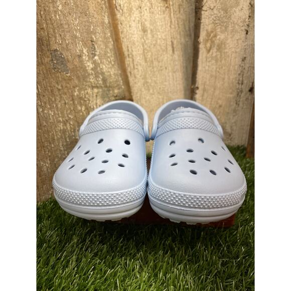 CROCS Lined Classic Clogs Baby Blue Women's 6 - Picture 5 of 6
